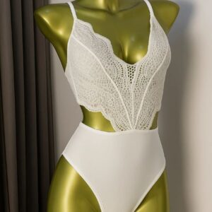 White cut out bodysuit