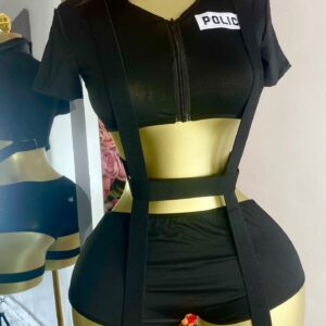 Black police costume